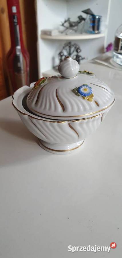 Porcelanowa Cukiernica zdobiona Super Okazja lubuskie Szprotawa sprzedam