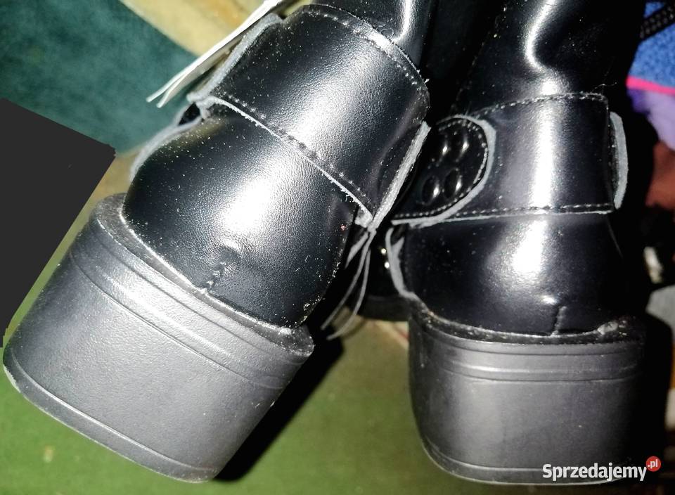 RESERVED PREMIUM skórzane buty kozaki botki Leszno