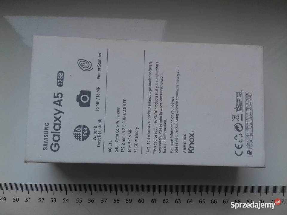 Pudełko Samsung Galaxy A5 SMA520F smartfon kujawsko-pomorskie Bydgoszcz sprzedam