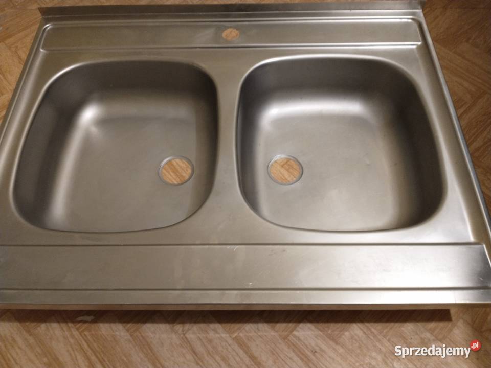 Zlewozmywak dwukomorowy stalowy 8060 z syfonem Bydgoszcz