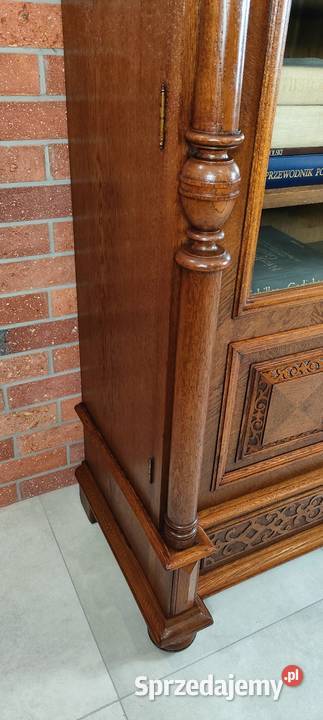 Ekskluzywna biblioteka eklektyczna dębowa antyk lubuskie Łagów sprzedam