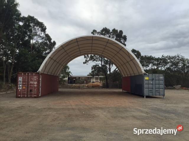 Zadaszenie kontenerowe 10x6m PVC 750gm2 Pozostałe Wrocław