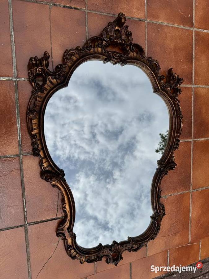 Lustro stylowe w ozdobnej ramie ścienne toaletka Lustra Garwolin