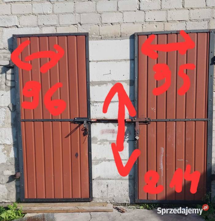 Blaszane drzwi 3 sztuki Chojeniec