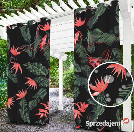Zasłona kotara ogrodowa NA WYMIAR 200x220 wielokolorowy Bestwina