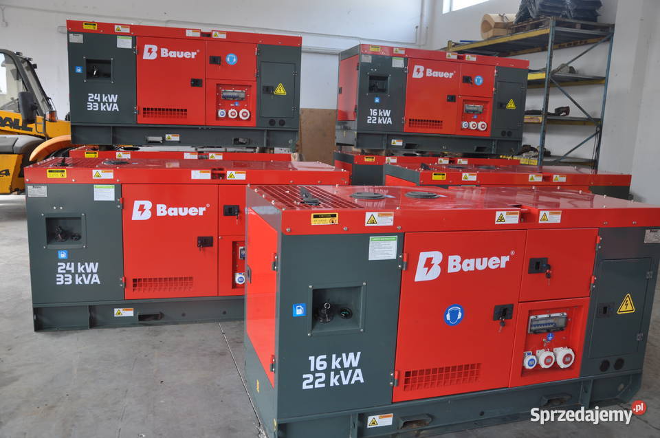 AGREGAT PRADOTWÓRCZY BAUER 16 33 40 50 80 KW Radom