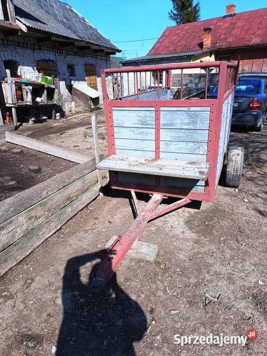 Klatka Dwukółka Przyczepka do ciągnika nieuszkodzony Jelanka