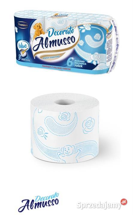 papier toaletowy almusso dekorato 3w 36 rolek biały Chlewiska sprzedam
