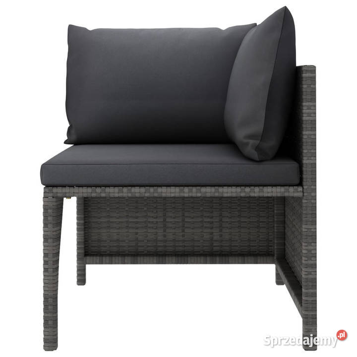 Narożna sofa modułowa z poduszką szara Warszawa