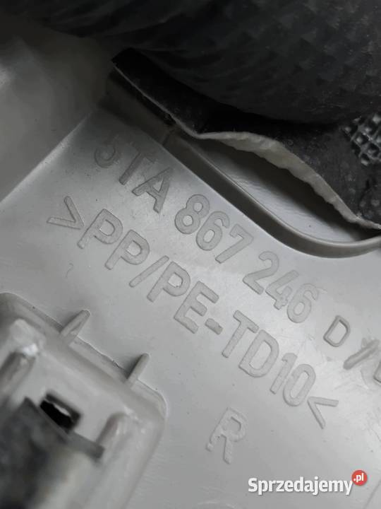 OSŁONA SŁUPKA D PRAWY LEWY TYŁ KPL 5TA867246 VW Osłony i zaślepki