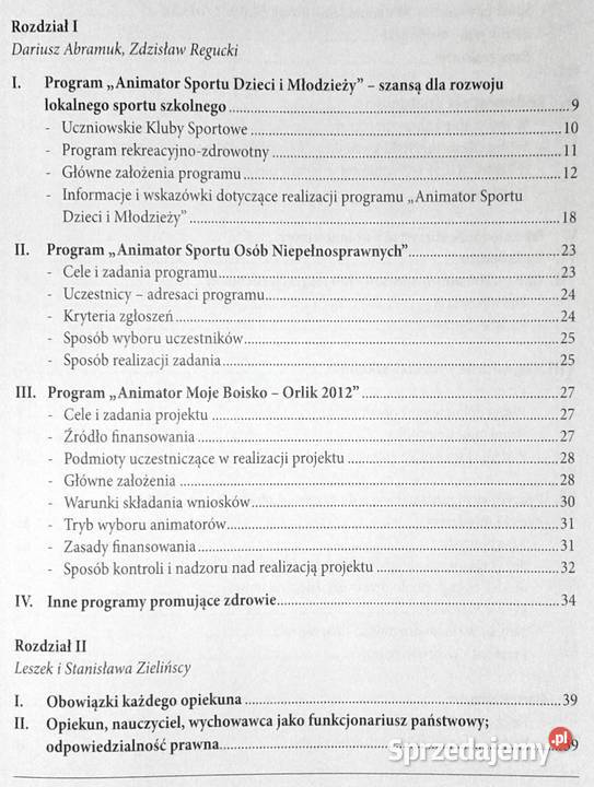 Poradnik animatora sportu dzieci i młodzieży Chełm sprzedam
