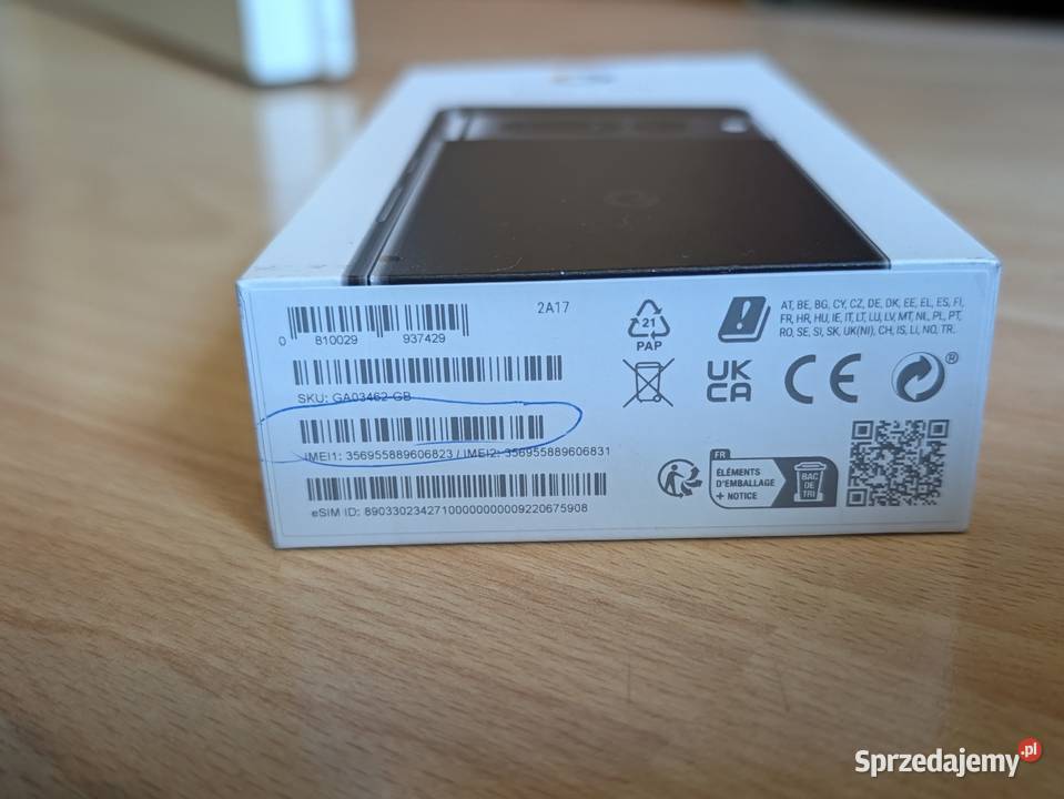 Pudełko Google Pixel 7 Pro 128 GB Obsidian pomorskie Gdynia