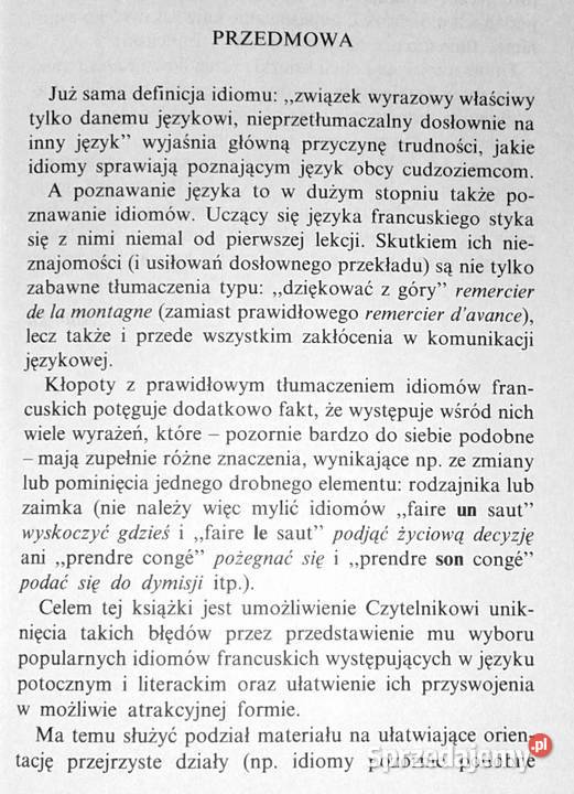 Idiomy francuskie w ćwiczeniach Krystyna Pozostałe Chełm