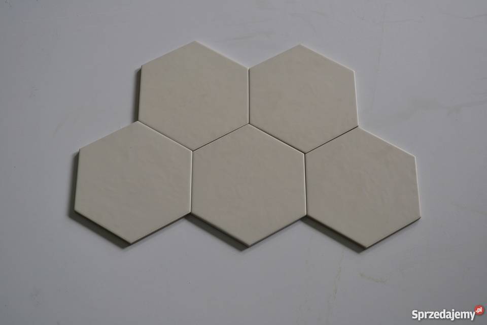 Hexagonal Design Biało czarne mat płytki Equipe
