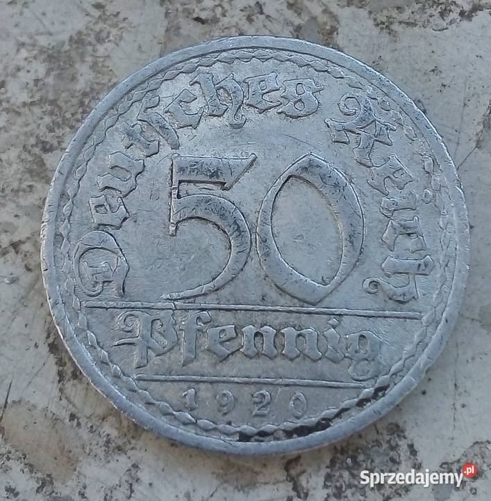 NIEMCY WAIMAR50 PFENNIG1920A ALUMINIUM Legionowo