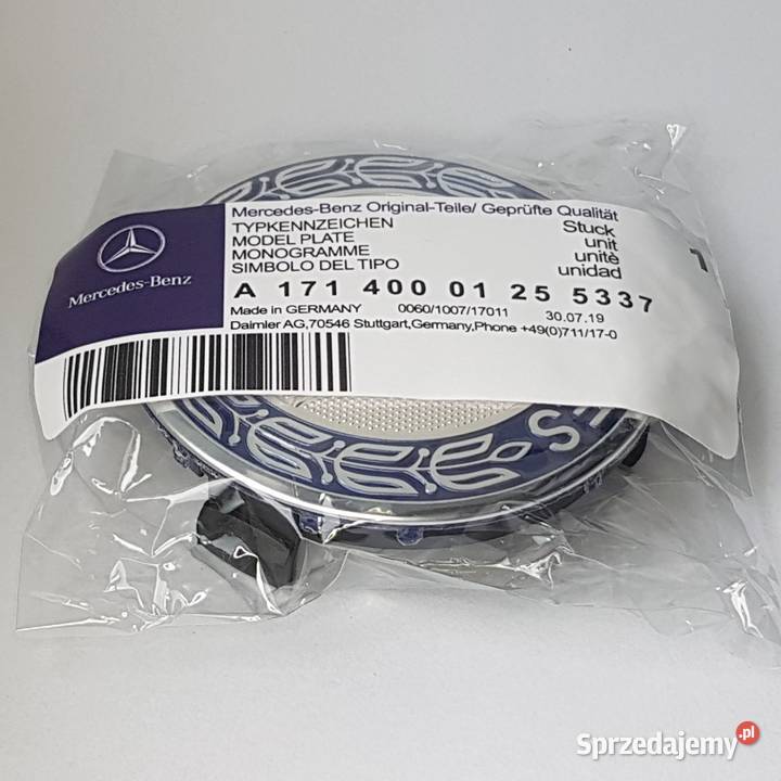 dekielek MERCEDES BENZ 75mm dekle ASO dark blue łódzkie Bełchatów