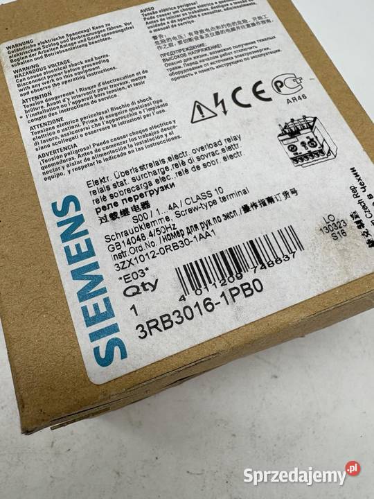 Siemens 3RB30161PB0 Przekaźnik termiczny 14A Warszawa