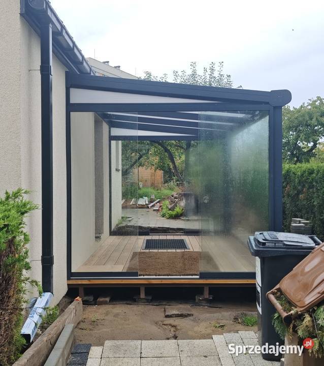 Zadaszenie tarasu 4 x 25 m modrzewiowy legary Szczecin