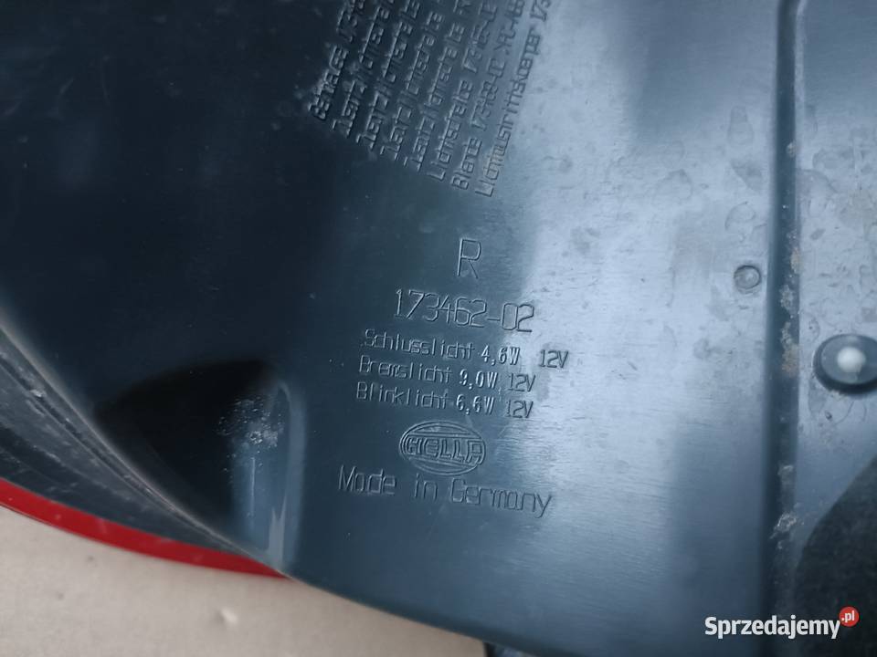 BMW 5 F10 17346202 lampa prawy tył led osobowe