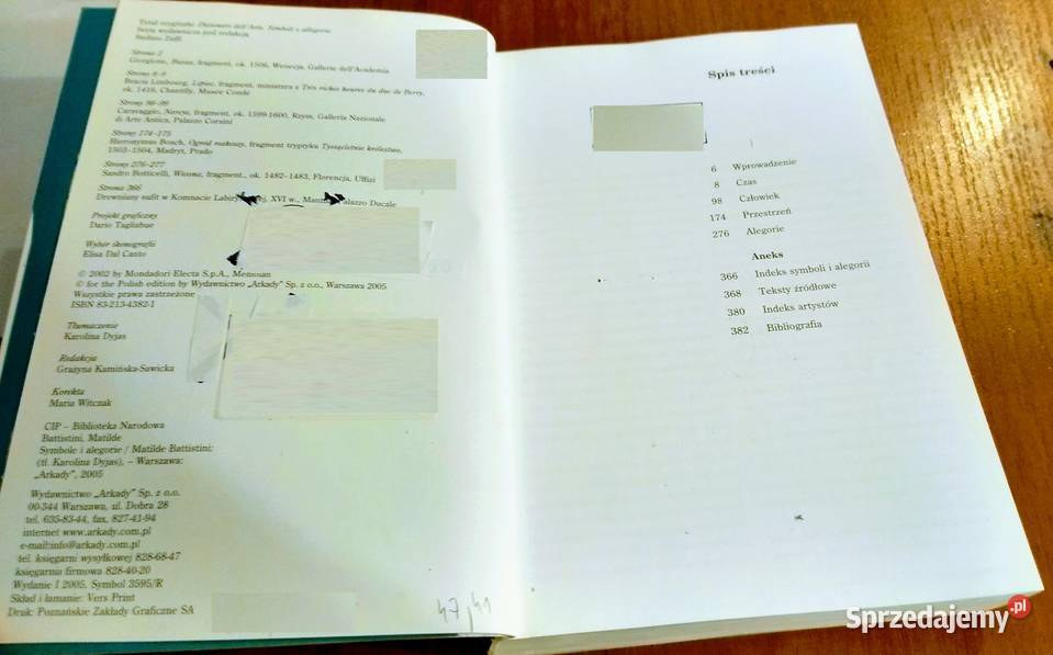 Symbole i alegorie Matilde Battistini Leksykon Książki naukowe i popularnonaukowe