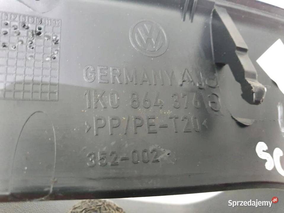 RAMKA TUNELU ŚRODKOWEGO VW SCIROCCO 1K0864376G osobowe sprzedam