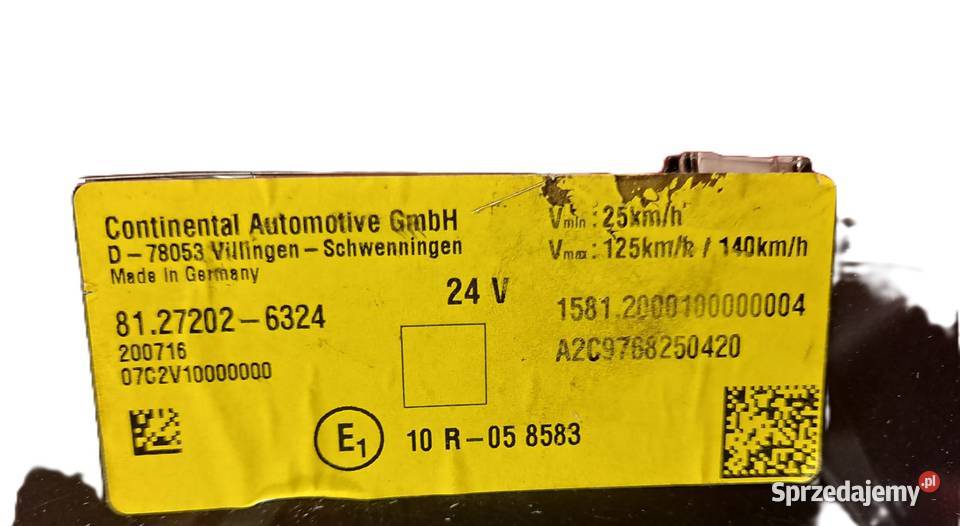 81272026324 LICZNIK ZEGAR MAN TGX TGS ORYGINAL Zawichost