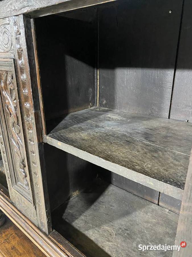 Antyczny rzeźbiony kredens komoda szafka sprzedam