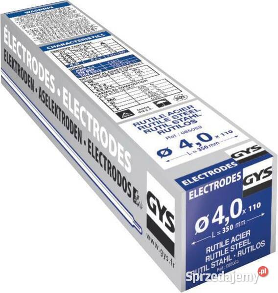 Elektroda rutylowa 40x350 mm 110 085053GYS Dom i Ogród Kamionna sprzedam