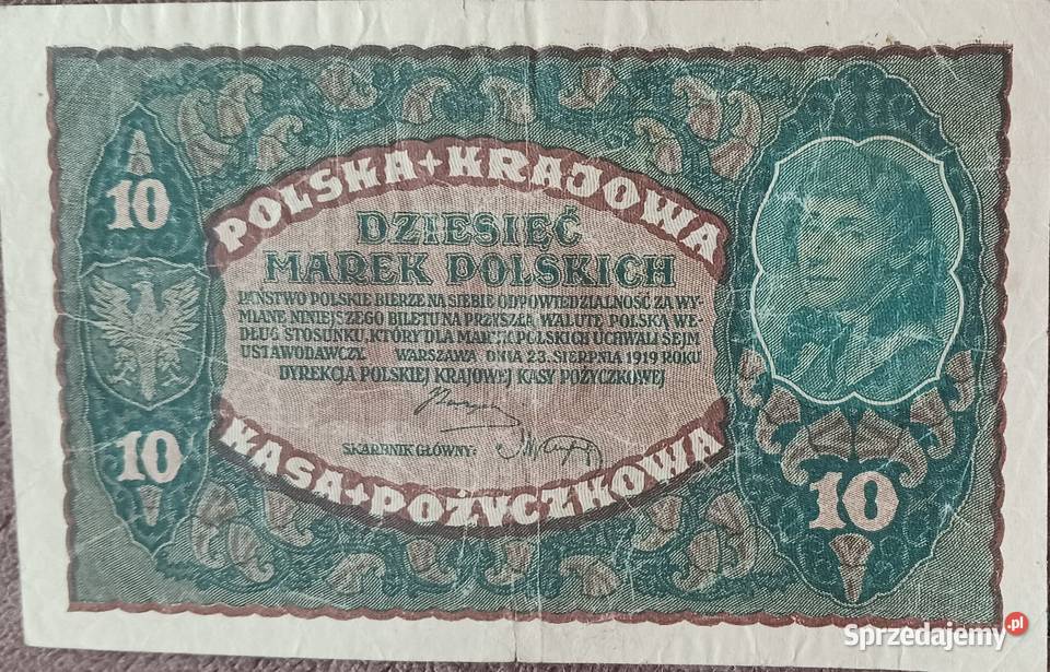 10 Marek PolskichT Kościuszko 23VIII1919 II Numizmatyka
