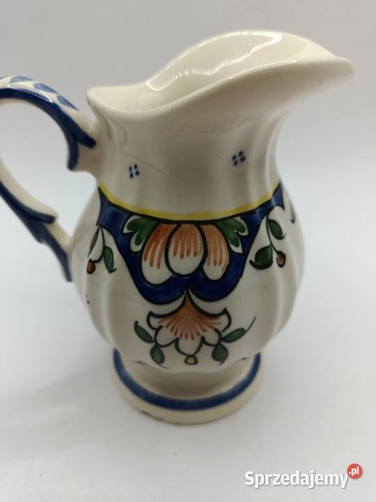 Mlecznik porcelana sielski styl ręcznie malowane Zamość