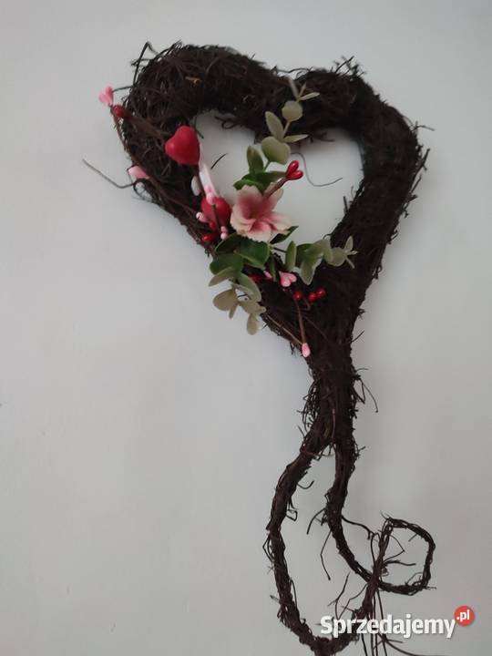 Wianek serce faszyna małe wielokolorowy