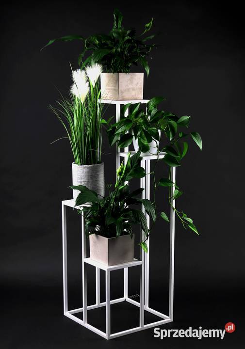 Kwietnik Metalowy Stojak na cztery kwiaty 112 Sobienie-Jeziory sprzedam