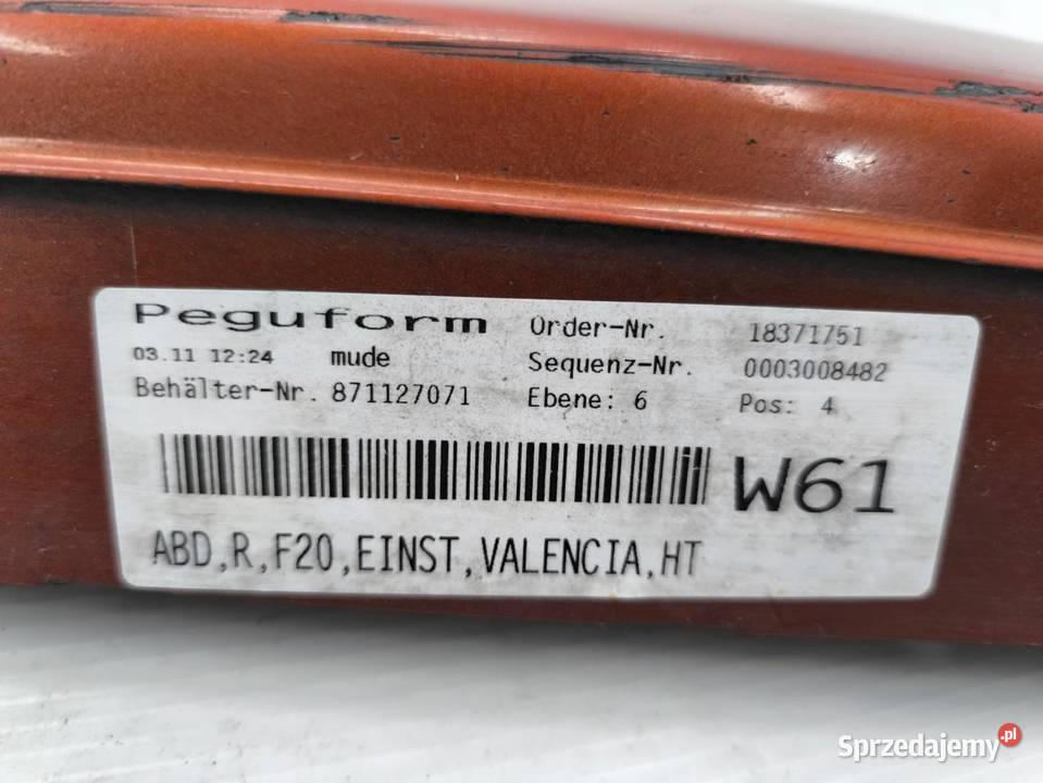 LISTWA PROGOWA PRAWA BMW F20 16 116i 136 B44 osobowe