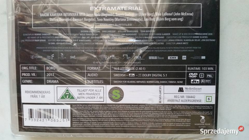 Film BORG 2017 dvd video Puławy