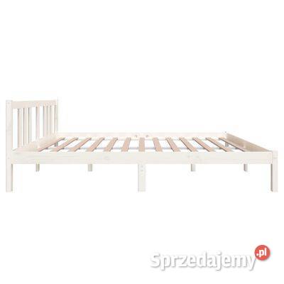 vidaXL Rama łóżka biała lite drewno 140 x 200 Ramy i stelaże mazowieckie Warszawa
