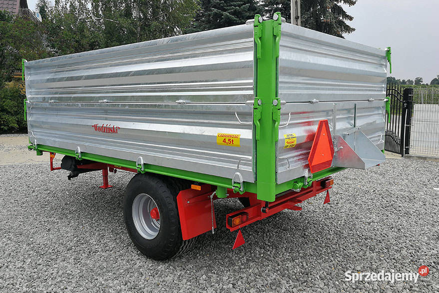 Przyczepa dwuosiowa rolnicza 25T skrętna oś nieuszkodzony Przyczepy rolnicze lubelskie