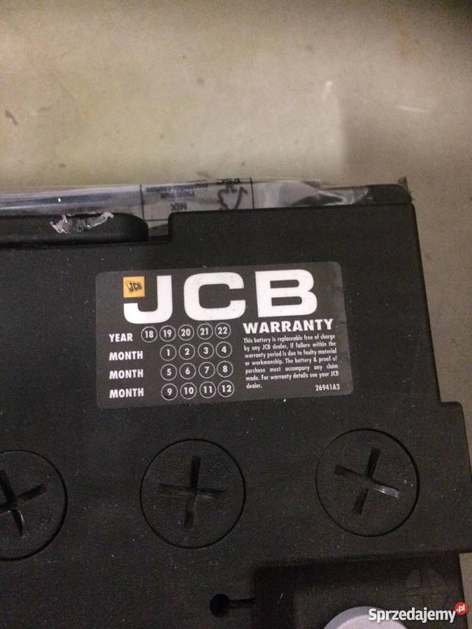 Oryginalny akumulator JCB