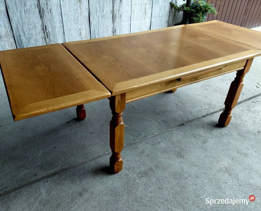 stół bukowy prostokątny rozkładany 498