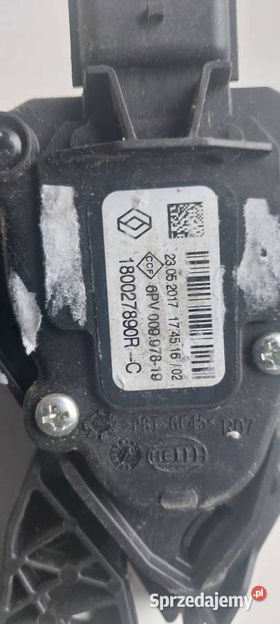 Potencjometr gazu RENAULT SCENIC IV 180027890RC Rok produkcji 2017 Motoryzacja Szczecin