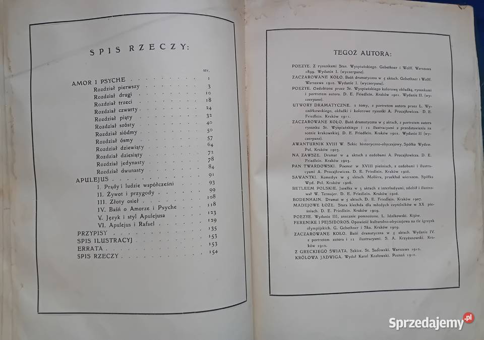 Apuleius Amor i Psyche Przekład L Rydla Kraków Koźminek