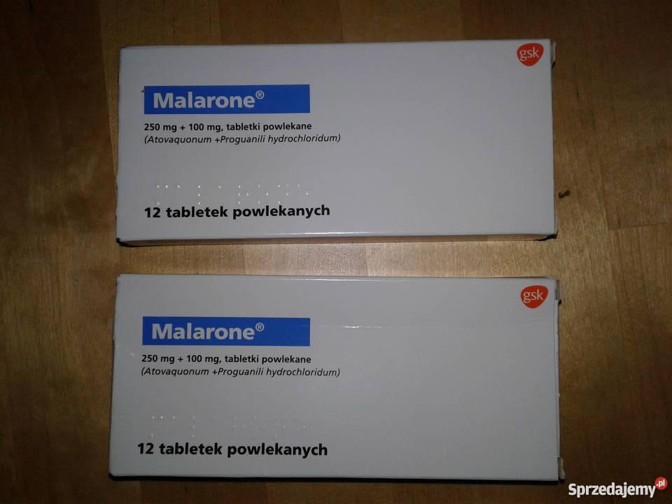 Malarone 12 tabletek x 2 opakowania Warszawa sprzedam