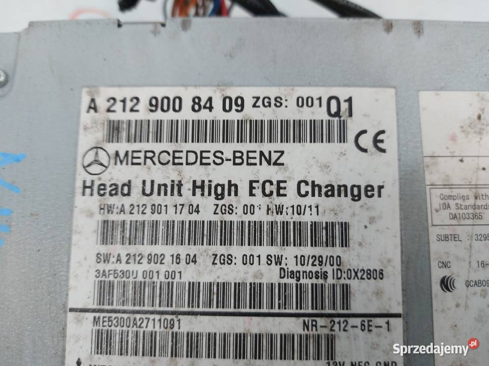 MERCEDES W212 11r radio CD A2129008409 świętokrzyskie Kielce
