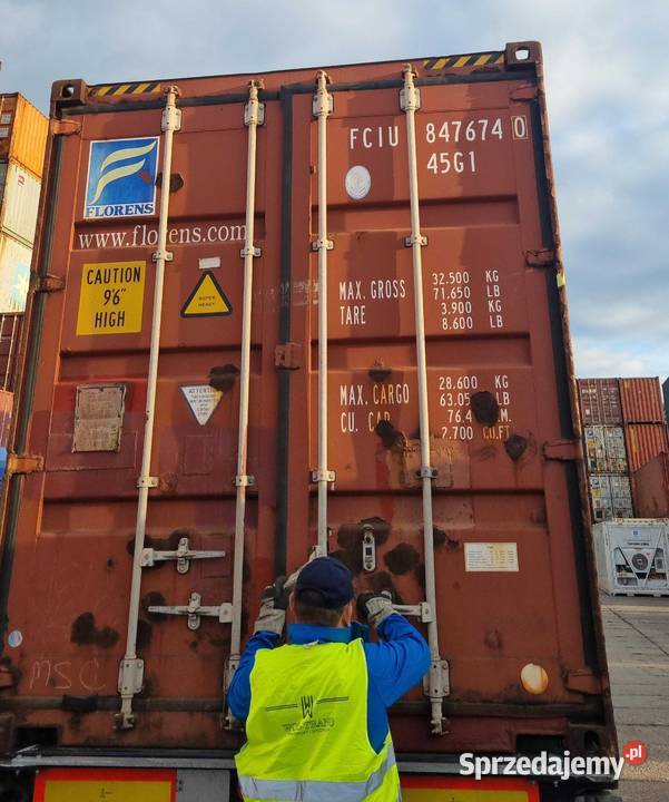 Kontener magazynowy uszkodzony 12m40HC Warszawa
