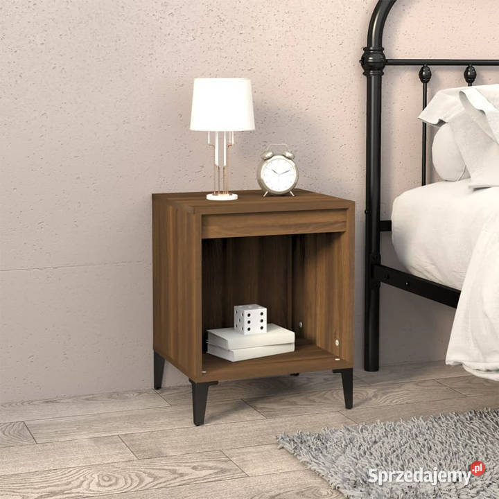 Szafki nocne 2 brązowy dąb 40x35x50 WM821889 Warszawa
