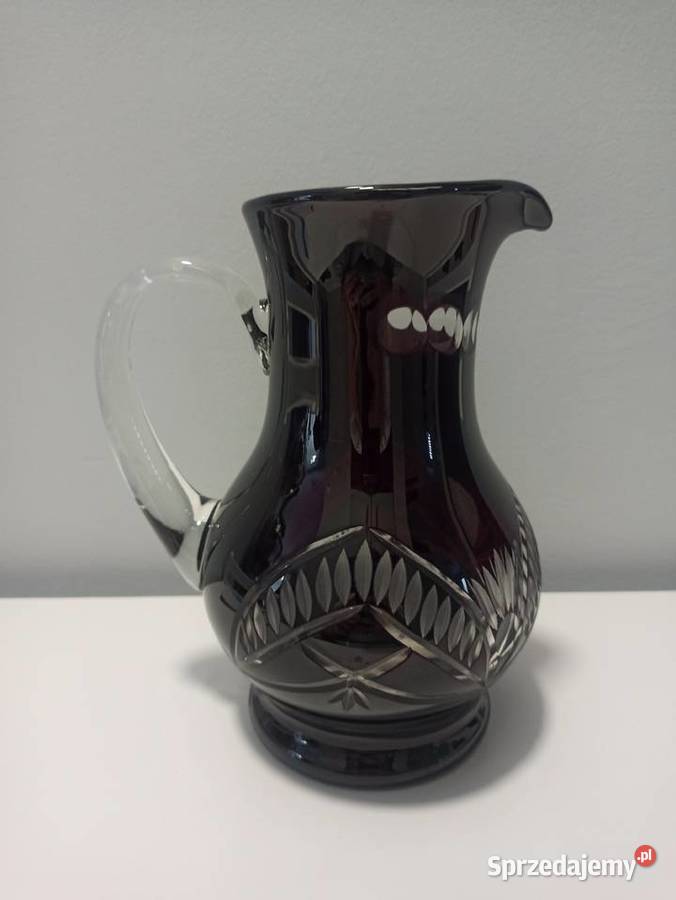 Dzbanek śliwkowy Huta Hortensja PRL Vintage śląskie