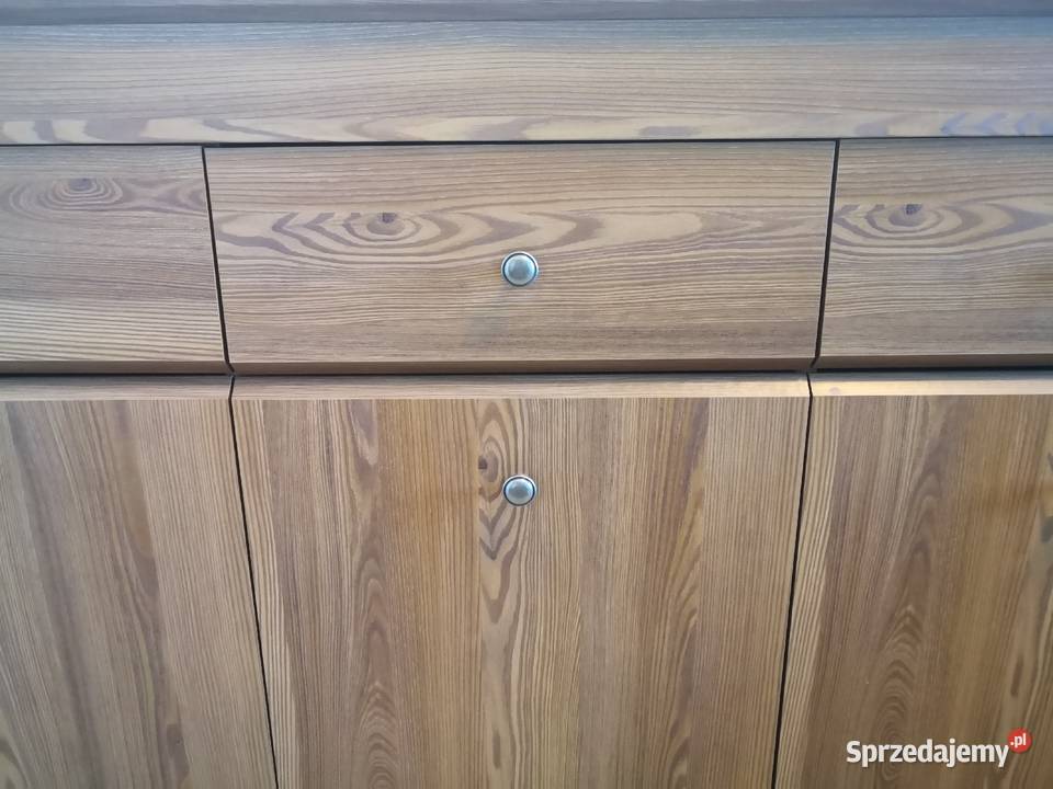 Komoda Bergen 156 modrzew sibiu złoty Black Red Bolesławiec