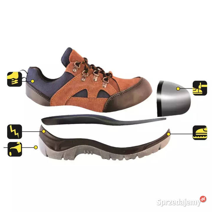 PÓŁBUTY BEZPIECZNE BUTY BHP DEDRA BH9P244 Pozostałe