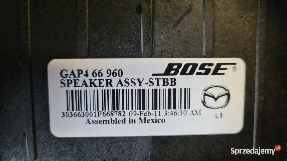 Mazda 6 GH LIFT głośnik SUBOOFER oryginał BOSE Legnica