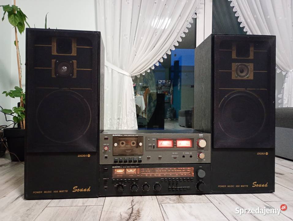 Kolumny Diora amplituner Unitra zrk 9100deck Amplitunery Bogoria