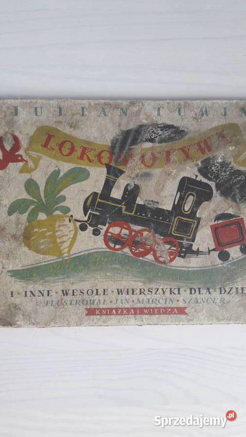 Książka bajka Lokomotywa 1950r opolskie Głuchołazy